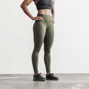 Army Green Matte Nobull High-Rise Matte Tight 28" | RFPTM4520