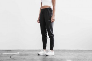 Black Nobull Women'S Blended Merino Wool Jogger | 931CSWZXF