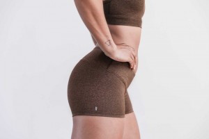 Brown Heather Nobull Short 2'' (Plush Heather) | 150CETIJQ