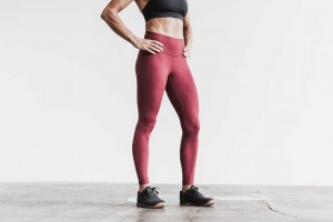 Cabernet Matte Nobull High-Rise Tight (Matte) | 819EMUONK