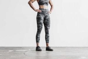 Carbon Camo Nobull High-Rise 7/8 Tight (Plush Heather) | 834RHICUL