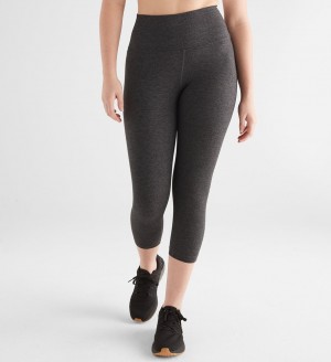 Charcoal Heather Matte Nobull High-Rise Matte Tight 21" | KDRWH6059