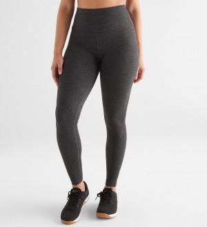 Charcoal Heather Matte Nobull High-Rise Matte Tight 28" | DYRKW4507