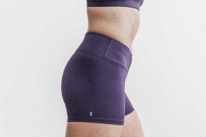 Dark Purple Heather Nobull Mid-Rise Short 2 inches (Plush Heather) | 460ZVFGMS