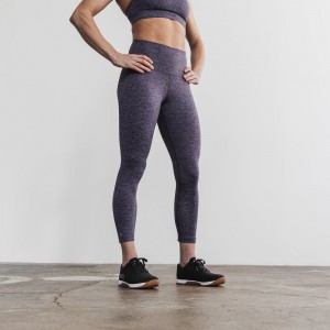 Deep Lavender Heather Matte Nobull High-Rise Matte Tight 25" | JPGDV5632