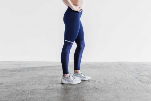 Deep Navy Nobull Pace Tight | 264ELXDWA