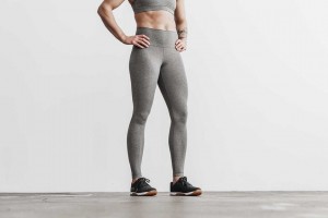 Grey Heather Nobull High-Rise Tight (Plush Heather) | 263EMHBGA