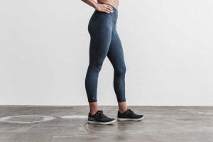 Midnight Heather Matte Nobull High-Rise 7/8 Tight (Matte) | 349OIRXSD