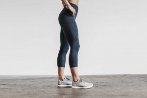 Midnight Heather Matte Nobull High-Rise Crop (Matte) | 748DVNOYM