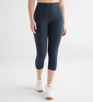 Midnight Heather Matte Nobull High-Rise Matte Tight 21" | VAMXU9218