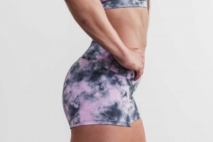 Pink / Slate Tie-Dye Nobull Short 2 inches (Tie-Dye) | 164NCVGZQ