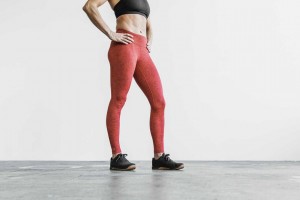 Red Alert Heather Nobull Mid-Rise Tight (Plush Heather) | 251EOTSVN