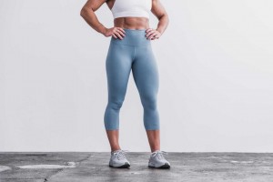 Slate Matte Nobull High-Rise Crop (Matte) | 158BKXFSD