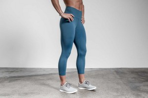 Steel Blue Nobull High-Rise Crop | 768GTPQHO