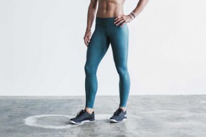 Teal Heather Nobull Mid-Rise Tight (Plush Heather) | 279UZLAYG