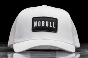 White Nobull Nobull Curved-Brim Trucker | 936GIZNFP