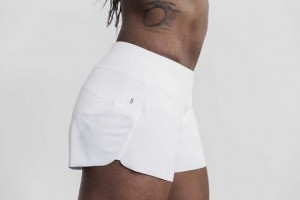 White Nobull Pace Short 3 inches | 196VFTLIB