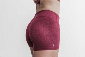 Wine Heather Nobull Mid-Rise Short 2 inches (Plush Heather) | 713AXJCVH