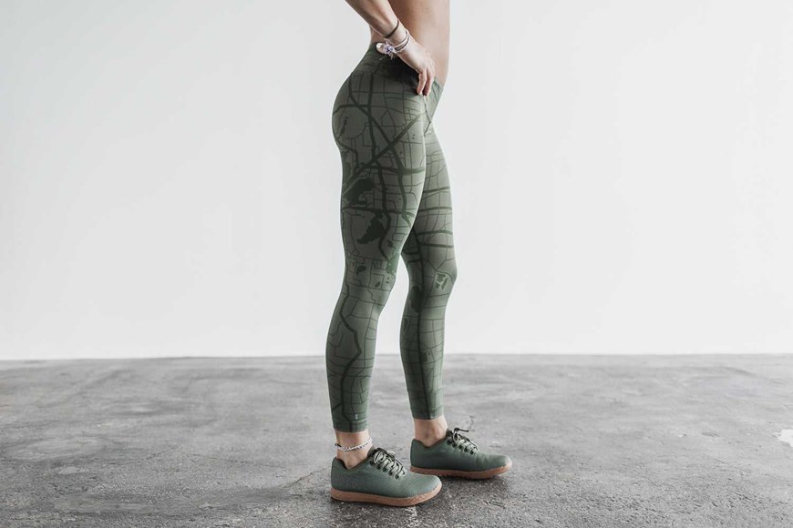 Army Green Madison Nobull Mid-Rise 7/8 Tight | 041NJYMQP