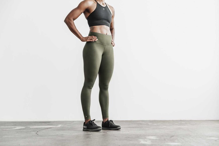 Army Green Matte Nobull High-Rise Tight (Matte) | 078JORLDU