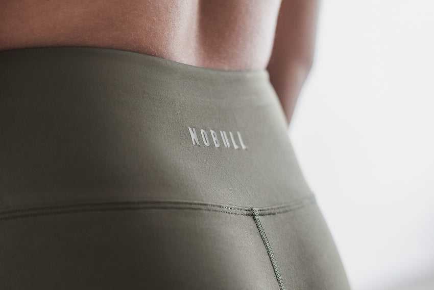 Army Green Nobull High-Rise Crop | 176NRHVXE