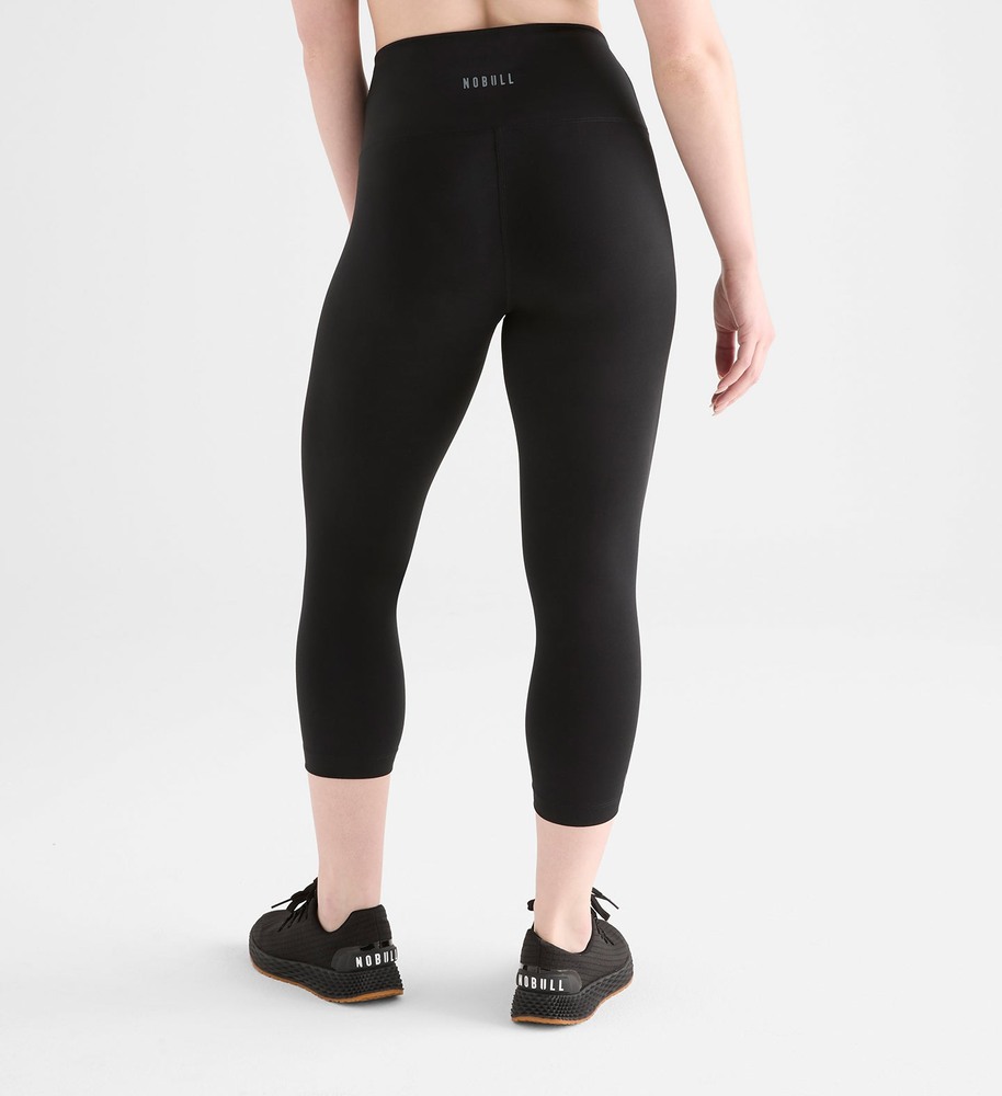 Black Matte Nobull High-Rise Matte Tight 21