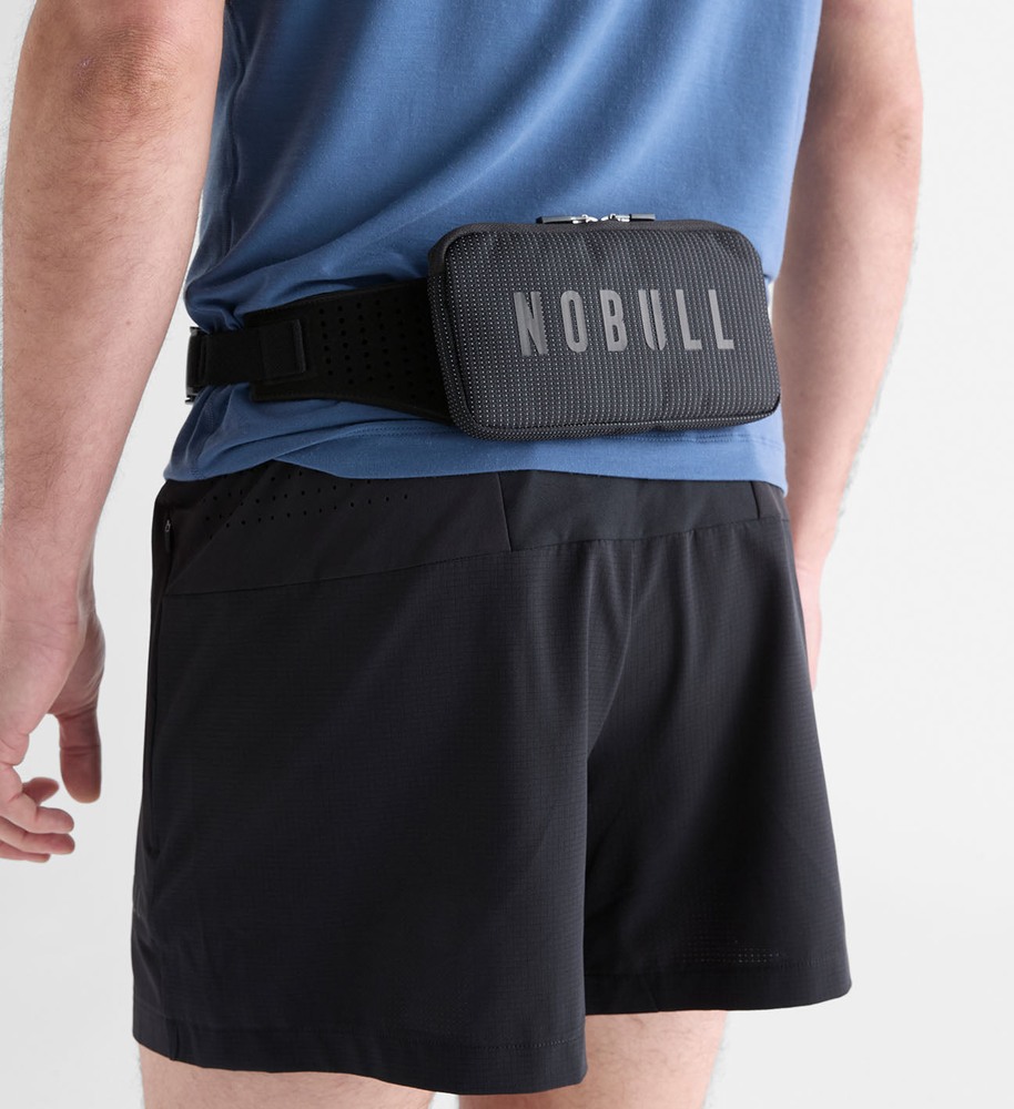 Black Nobull Reflective Running Belt | UVIZM8473