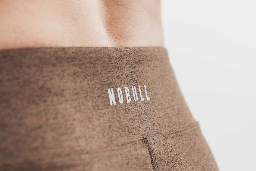 Brown Heather Nobull Mid-Rise Short 4 inches (Plush Heather) | 145PQUCIO