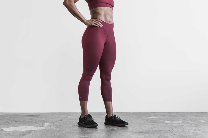 Cabernet Matte Nobull High-Rise Crop (Matte) | 019RBYVEZ