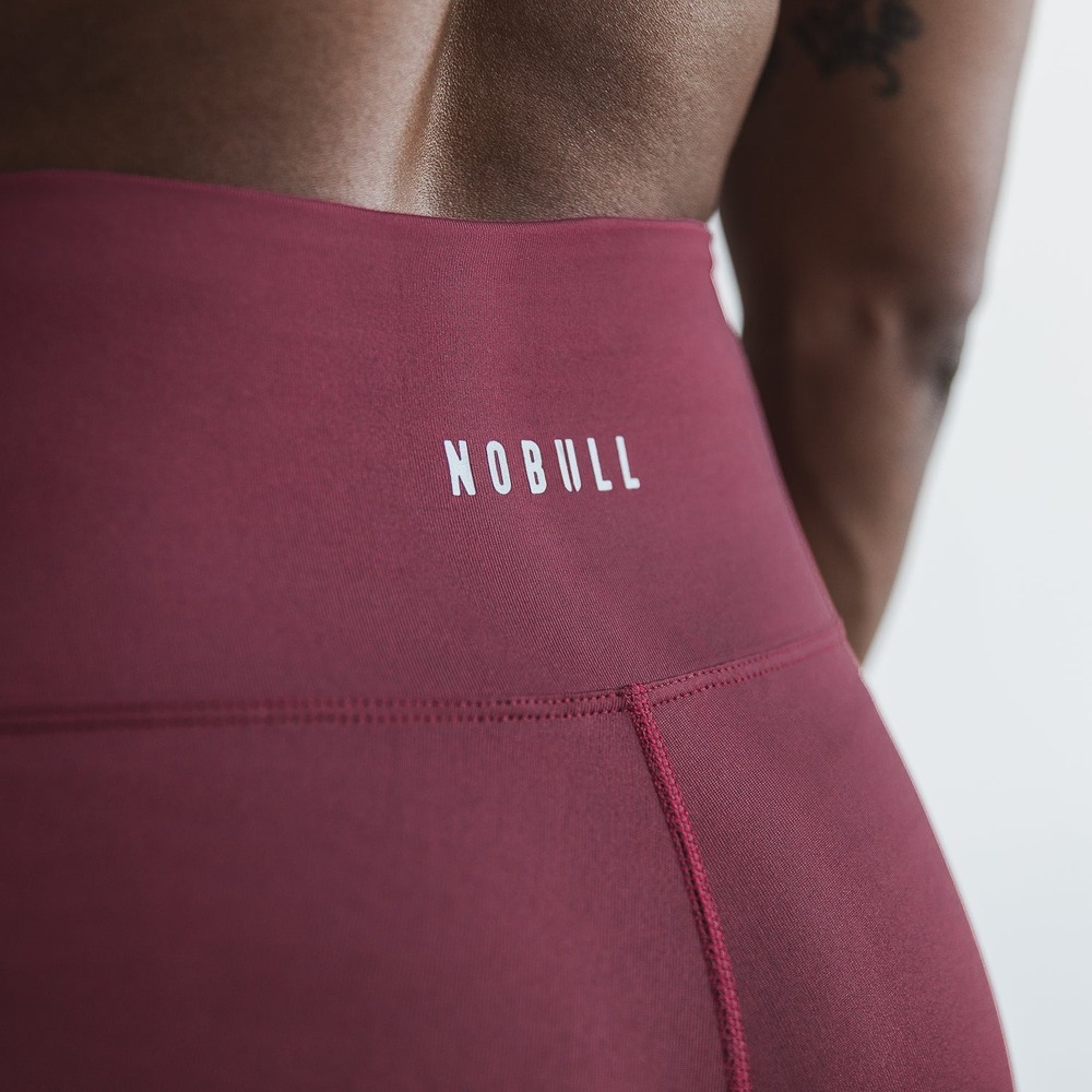 Cabernet Matte Nobull High-Rise Matte Tight 21