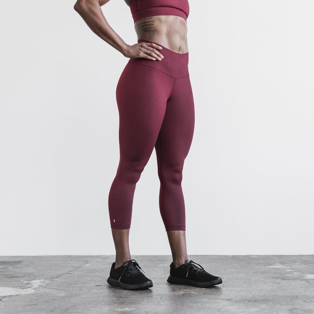 Cabernet Matte Nobull High-Rise Matte Tight 21\