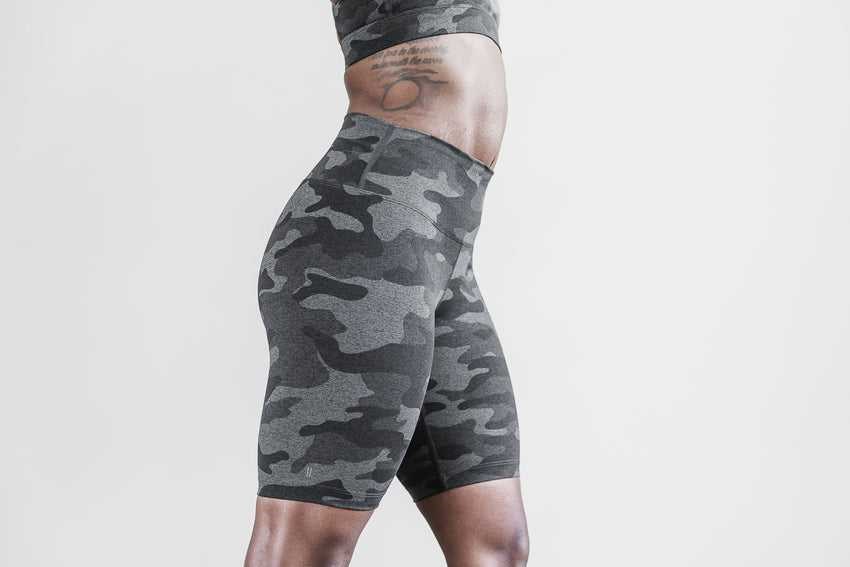 Carbon Camo Nobull High-Rise Short 8 inches (Plush Heather) | 964PLKQAE