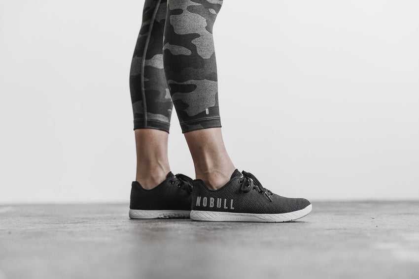 Charcoal Camo Nobull Mid-Rise Crop (Plush Heather) | 316PLUHTC