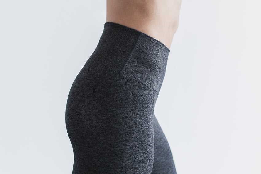 Charcoal Heather Matte Nobull High-Rise Crop (Matte) | 438ALFSXH