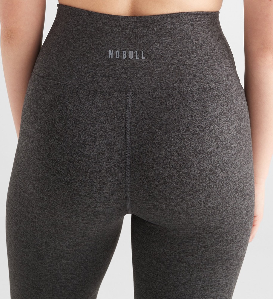 Charcoal Heather Matte Nobull High-Rise Matte Tight 21