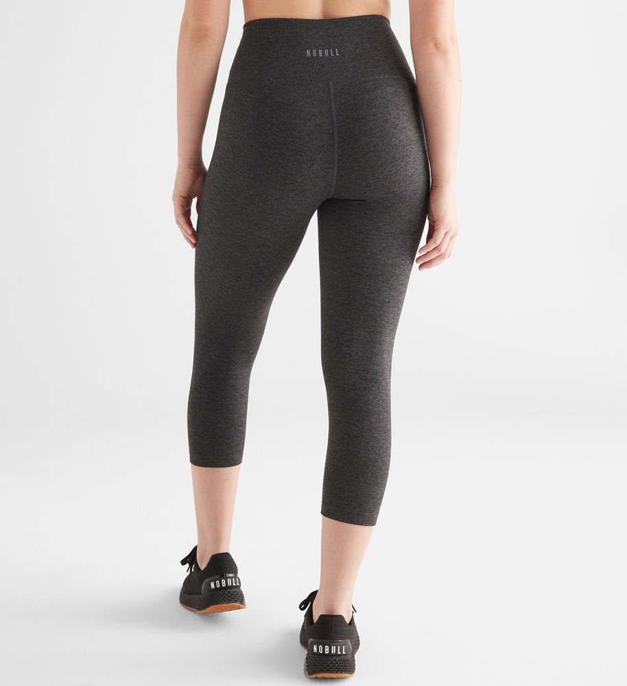 Charcoal Heather Matte Nobull High-Rise Matte Tight 21