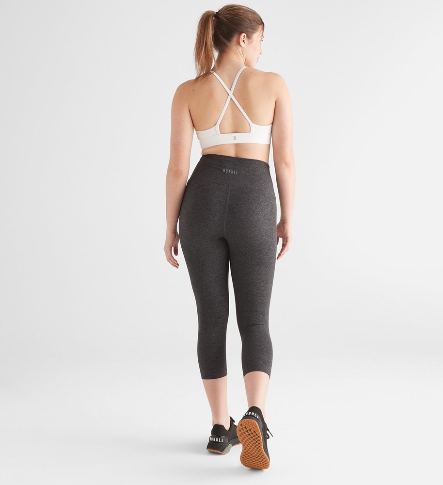 Charcoal Heather Matte Nobull High-Rise Matte Tight 21