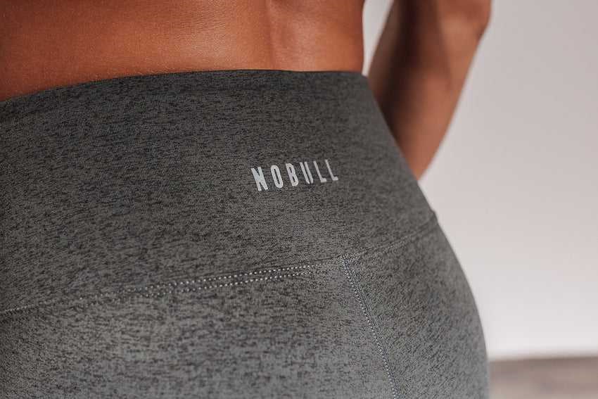 Charcoal Heather Nobull High-Rise Crop (Plush Heather) | 380JBUMCO