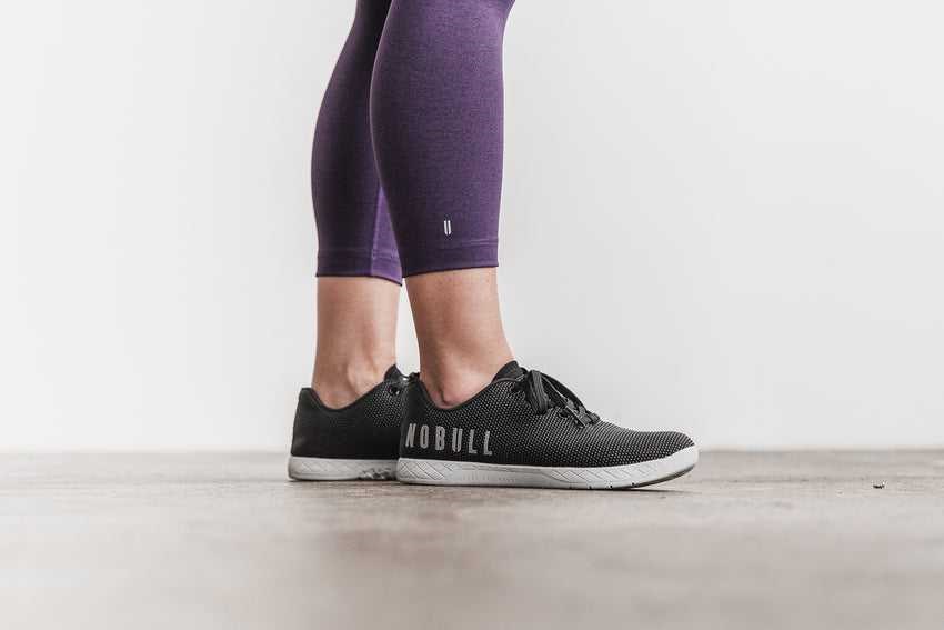 Dark Purple Heather Nobull Mid-Rise Crop (Plush Heather) | 391JHVFBS