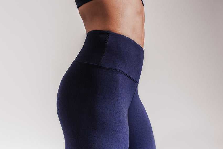 Deep Navy Heather Nobull High-Rise Tight (Plush Heather) | 062CHSZQM