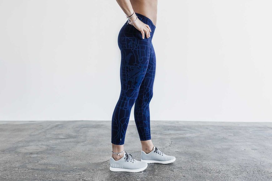 Deep Navy Madison Nobull Mid-Rise 7/8 Tight | 260GMOYUB