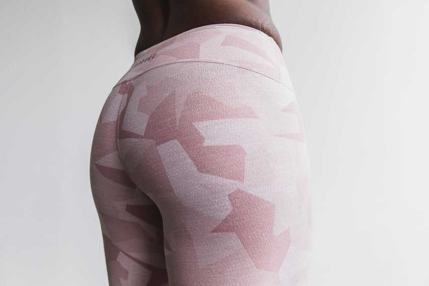 Dusty Rose Camo Melange Nobull Crop (Melange) | 065VDOZTL