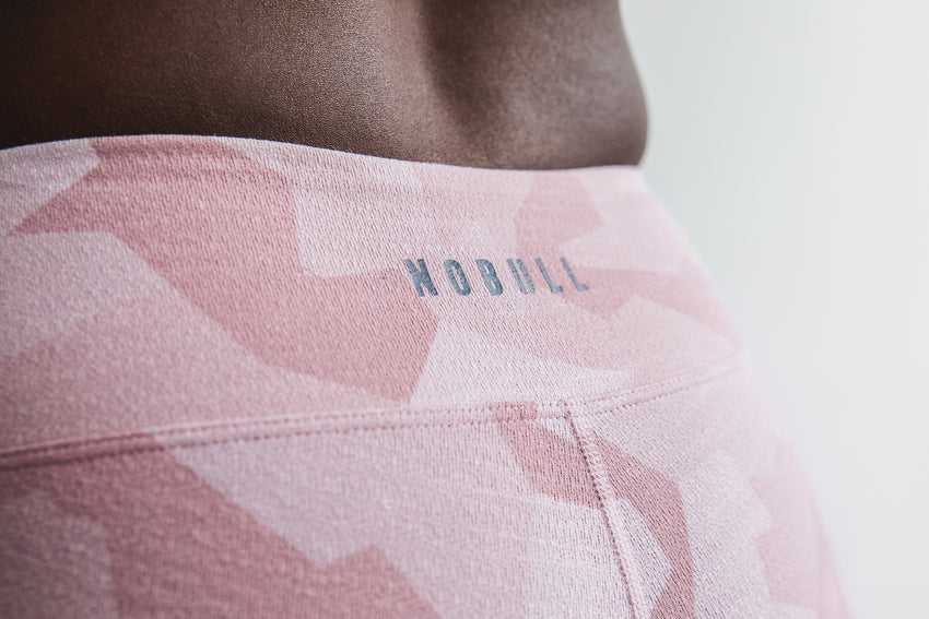 Dusty Rose Camo Melange Nobull Crop (Melange) | 065VDOZTL