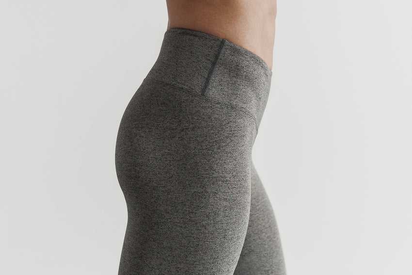 Grey Heather Nobull High-Rise Crop (Plush Heather) | 536PUCTWX