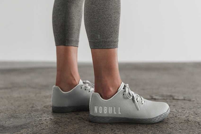 Grey Heather Nobull High-Rise Crop (Plush Heather) | 536PUCTWX