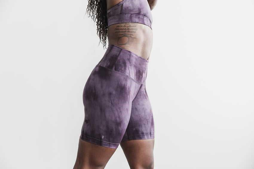 Nightshade / Plum Tie-Dye Nobull High-Rise Short 6 inches (Tie-Dye) | 736MLIXNB