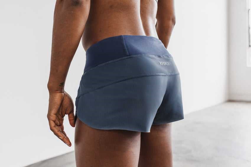 Steel Blue Nobull Pace Short | 682ZPMFEW