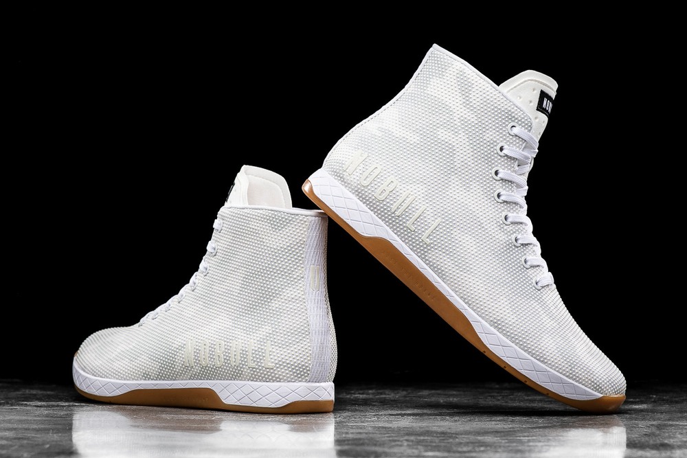 White Camo Nobull High-Top Outwork | SCGDJ6270