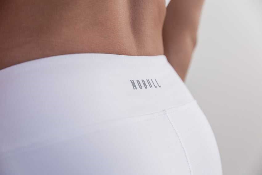 White Matte Nobull Short 2 inches (Matte) | 518OTWJPU