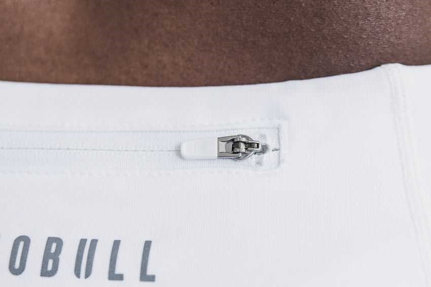 White Nobull Pace Short 3 inches | 196VFTLIB